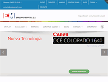 Tablet Screenshot of emilianomartin.com